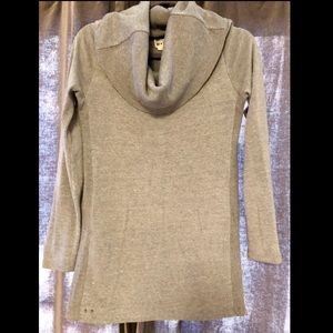 Cowl neck sweater grey sweater/ top